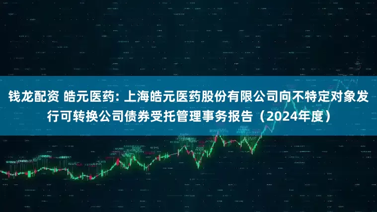 钱龙配资 皓元医药: 上海皓元医药股份有限公司向不特定对象发行可转换公司债券受托管理事务报告（2024年度）