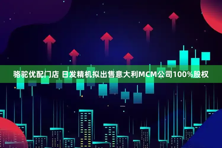 骆驼优配门店 日发精机拟出售意大利MCM公司100%股权